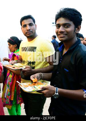 PAV Bhaji ist einer der beliebtesten Suppen Mumbais. Stockfoto