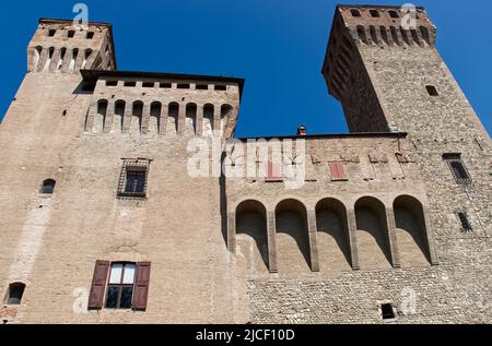 Altes mittelalterliches Schloss von Vignola (La Rocca di Vignola). Modena, Italien. Stockfoto