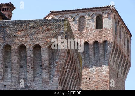 Altes mittelalterliches Schloss von Vignola (La Rocca di Vignola). Modena, Italien. Stockfoto