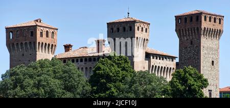 Altes mittelalterliches Schloss von Vignola (La Rocca di Vignola). Modena, Italien. Stockfoto