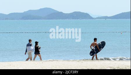 Upper Cheung Sha Beach, Lantau Island, Hongkong. Stockfoto