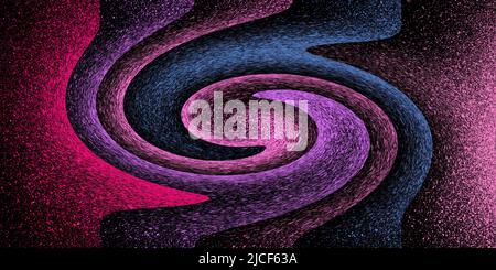 Heller mehrfarbiger Spiralhintergrund. Abstrakte psychedelisch Illustration Stockfoto