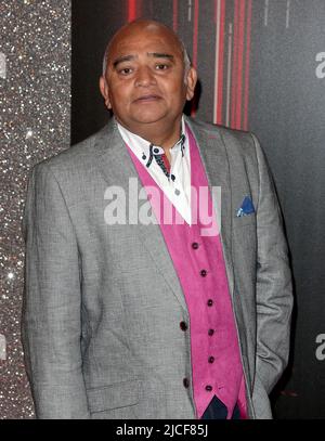 Jun 11, 2022 - London, England, UK - Bhasker Patel nimmt an den British Soap Awards 2022, Hackney Empire, Teil Stockfoto