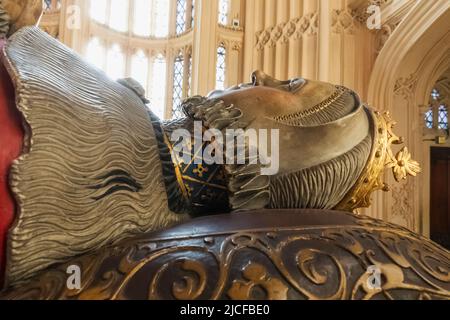 England, London, Westminster Abbey, Henry VIII's Lady Chapel, Grab der Margaret Douglas Gräfin von Lennox Stockfoto