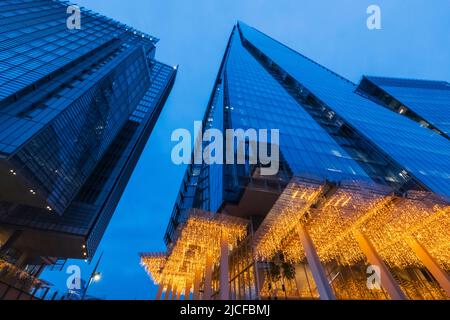 England, London, Southwark, The Shard bei Nacht Stockfoto