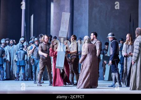 Passionsspiel Oberammergau, Fotoprobe 04.05.2022 Stockfoto