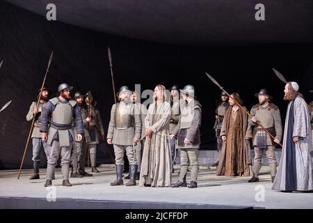 Passionsspiel Oberammergau, Fotoprobe 04.05.2022 Stockfoto