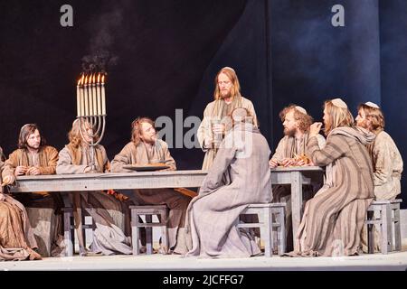 Passionsspiel Oberammergau, Fotoprobe 04.05.2022 Stockfoto