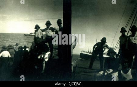 Äthiopien, Krieg von Äthiopien 1935, Gabbiano Steamer Stockfoto