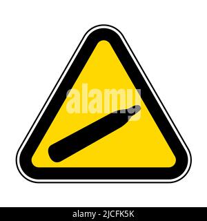 Symbol für Gefahrendruck Gas Isolieren auf weißem Hintergrund, Vektorgrafik EPS.10 Stock Vektor