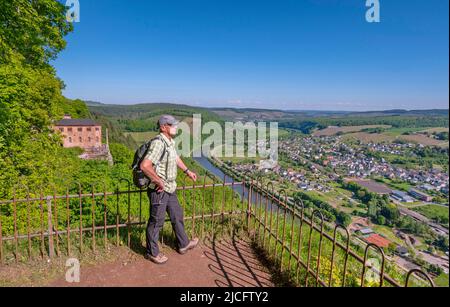 Hermitage mit Grabkapelle für Johannes von Luxemburg, Kastel-Staadt, Saartal, Naturpark Saar-Hunsrück, Rheinland-Pfalz, Deutschland Stockfoto