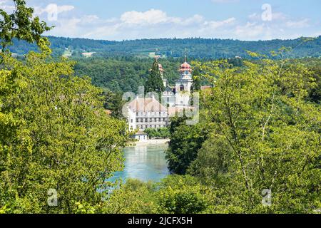 Schweiz, Rheinbogen, Klosterkirche Rheinau Stockfoto