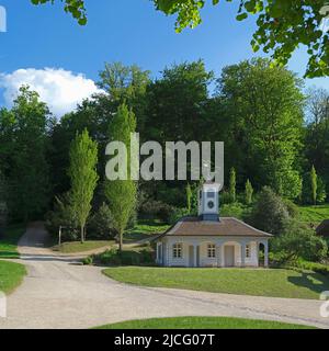 Landespark Fürstenlager, Wachhaus, Bensheim-Auerbach, Odenwald, Hessen, Deutschland Stockfoto