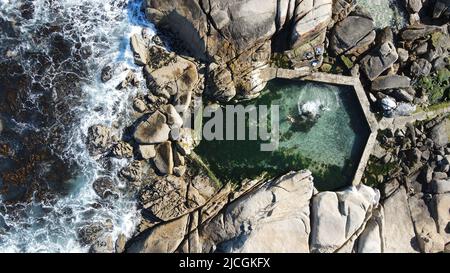 Gezeitenbecken des Westkap, Atlantikküste, Südafrika Stockfoto