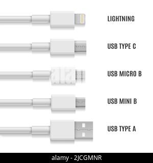 USB-Blitzkabel Stock Vektor