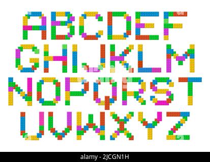 LEGO-Schriftbild Stock Vektor