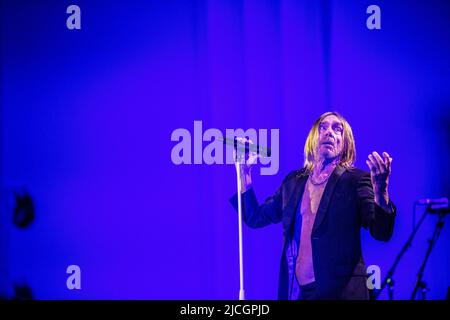 Iggy Pop auf der Bühne bei Filadelfia in Stockholm, Schweden, 10. Juni 2022.Foto: Andreas Bardell / Aftonbladet / TT Code 2512 Stockfoto