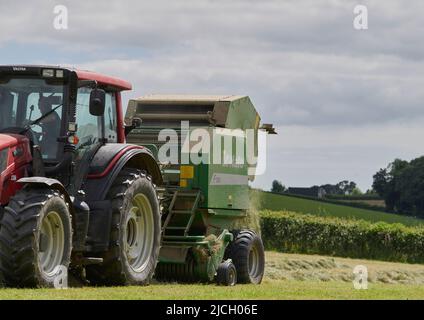Großbritannien Wetter: 13 Jun 2022, teilweise bewölkt, trocken und heiß. Farlacombe, Devon, Großbritannien. Kredit: Will Tudor/Alamy Live Nachrichten Stockfoto