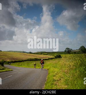 Veloretro Vintage Cycling Event, Ulverston, Cumbria, Großbritannien. Stockfoto