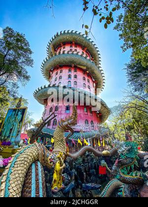 Wat Sam Phran der Drachentempel in Nakhon Pathom, Thailand Stockfoto