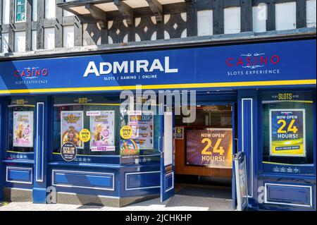 Chesterfield, Großbritannien - 14. Mai 2022: Admiral Casino und Slots in Chesterfield England Stockfoto