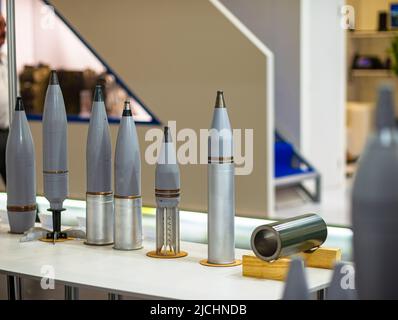 High-Impact Fragmentation Mine von verschiedenen kalibres. Stockfoto