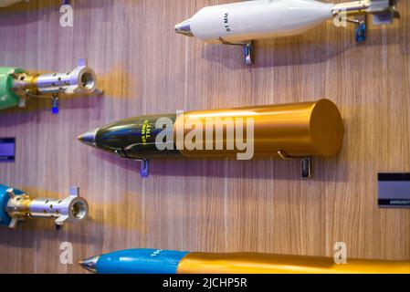 High-Impact Fragmentation Mine von verschiedenen kalibres. Stockfoto