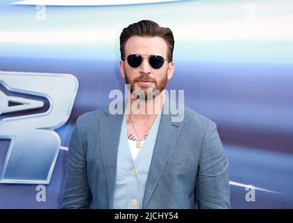 Chris Evans nimmt an der Lightyear UK Premiere auf dem Cineworld Leicester Square am 13. Juni 2022 in London, England, Teil. Stockfoto