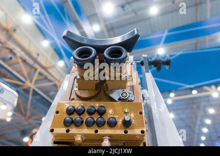 Wärmebildgerät für den Tankbefehlshaber. Stockfoto