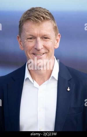 LONDON, ENGLAND - 13. JUNI: Tim Peake nimmt an der britischen Premiere von „Lightyear“ am 13. Juni 2022 auf dem Cineworld Leicester Square in London, England, Teil. Foto von Gary Mitchell/Alamy Live News Stockfoto