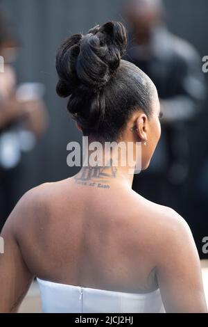 LONDON, ENGLAND - 13. JUNI: Keke Palmer nimmt an der britischen Premiere von „Lightyear“ am 13. Juni 2022 auf dem Cineworld Leicester Square in London, England, Teil. Foto von Gary Mitchell/Alamy Live News Stockfoto