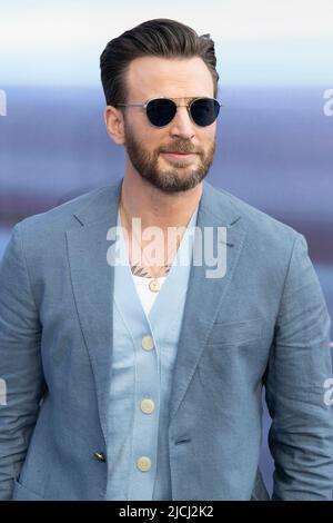 LONDON, ENGLAND - 13. JUNI: Chris Evans nimmt an der britischen Premiere von „Lightyear“ am 13. Juni 2022 auf dem Cineworld Leicester Square in London, England, Teil. Foto von Gary Mitchell/Alamy Live News Stockfoto