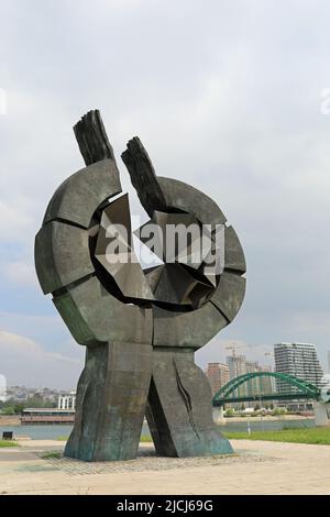 Denkmal für die Opfer des Völkermordes in Belgrad Stockfoto