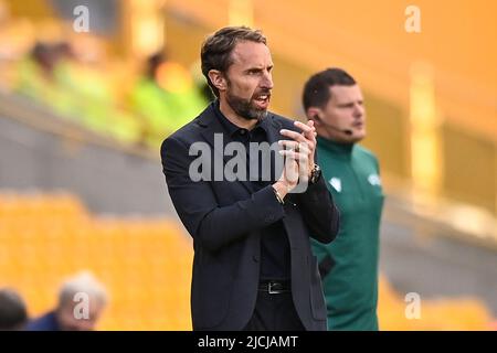 Foto LaPresse - Fabio Ferrari11 Giugno 2022 Wolverhampton, Regno Uneto Sport Calcio Inghilterra vs Italia - UEFA Nations League - Gruppo C Giornata 3/6 - Stadio Molineux. Nella foto:Gareth Southgate(England) Photo LaPresse - Fabio Ferrari Juni, 11 2022 Wolverhampton, Vereinigtes Königreich Sportfußball England vs Italien - UEFA Nations League - Gruppe C 3/6 - Molineux Stadium. Im Bild:Gareth Southgate (England) Stockfoto