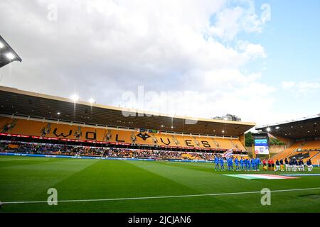 Foto LaPresse - Fabio Ferrari11 Giugno 2022 Wolverhampton, Regno Uneto Sport Calcio Inghilterra vs Italia - UEFA Nations League - Gruppo C Giornata 3/6 - Stadio Molineux. Nella foto:Molineux Stadium. Foto LaPresse - Fabio Ferrari Juni, 11 2022 Wolverhampton, Vereinigtes Königreich Fußballsport England gegen Italien - UEFA Nations League - Gruppe C 3/6 - Molineux Stadium. Im Bild:Molineux Stadium. Stockfoto