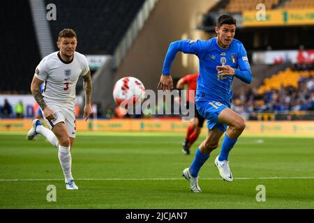 Foto LaPresse - Fabio Ferrari11 Giugno 2022 Wolverhampton, Regno Uneto Sport Calcio Inghilterra vs Italia - UEFA Nations League - Gruppo C Giornata 3/6 - Stadio Molineux. Nella foto:Matteo Pessina(Italien) Photo LaPresse - Fabio Ferrari Juni, 11 2022 Wolverhampton, Vereinigtes Königreich Sportfußball England gegen Italien - UEFA Nations League - Gruppe C 3/6 - Molineux Stadium. Auf dem Bild:Matteo Pessina (Italien) Stockfoto