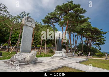 Naksansa koreanischer buddhistischer Tempelkomplex im Jogye-Orden in der Provinz Gangwon, Südkorea, am 12. Juni 2022 Stockfoto