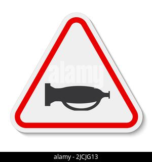 Verwenden Sie Den Ton Nicht, Verwenden Sie Das Horn-Zeichen-Isolat Auf Weißem Hintergrund Nicht, Vektorgrafik Stock Vektor