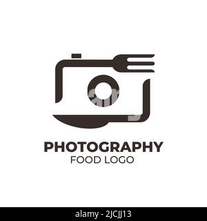Food Knife Gabel Logo Design Inspiration Vorlagen für Fotofotografie,Vektor Symbole Stock Vektor
