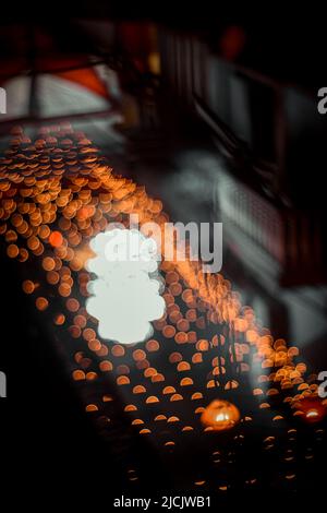 Die schöne Straßenbeleuchtung Dekoration. Stockfoto