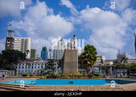 Nairobi Capital City County Straßen Stadtansichten Skyline Wolkenkratzer Moderne Gebäude Landschaften Architektur Strukturen Wahrzeichen Türme Reisen Outdoor Stockfoto