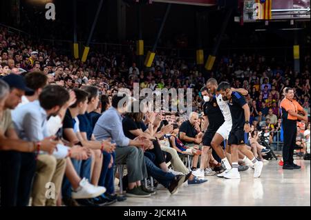 Barcelona, Spanien. 13/06/2022, Anthony Randolph von Real Madrid während der Liga Endesa Play Off finales Spiel zwischen FC Barcelona und Real Madrid im Palau Blaugrana in Barcelona, Spanien. Stockfoto