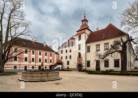 Burg Trebon, Südböhmen. Tschechische Republik Stockfoto