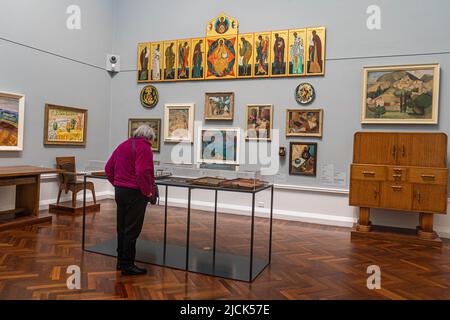 14. Juni 2022: Gemälde und Skulpturen in der Art Gallery of South Australia, Adelaide, Australien Stockfoto