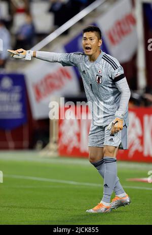 Hyogo, Japan. 10.. Juni 2022. Eiji Kawashima (JPN) Fußball: KIRIN Cup Soccer 2022 Zwischen Japan 4-1 Ghana im Noevir Stadium Kobe in Hyogo, Japan . Quelle: AFLO/Alamy Live News Stockfoto