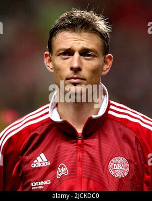 Aktenfoto vom 07-10-2006 von Jon Dahl Tomasson, Dänemark. Blackburn hat den ehemaligen dänischen Nationalspieler Jon Dahl Tomasson zum neuen Cheftrainer ernannt. Ausgabedatum: Dienstag, 14. Juni 2022. Stockfoto