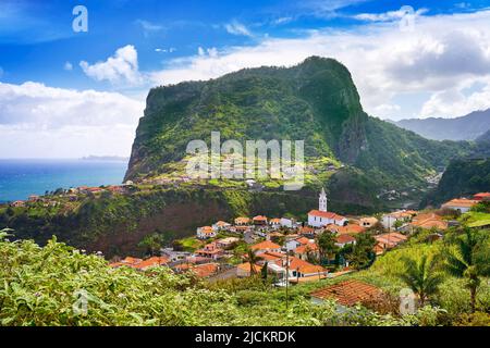 Faial Village an der Nordküste, Insel Madeira, Portugal Stockfoto