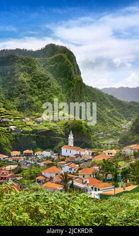 Faial Village an der Nordküste, Insel Madeira, Portugal Stockfoto