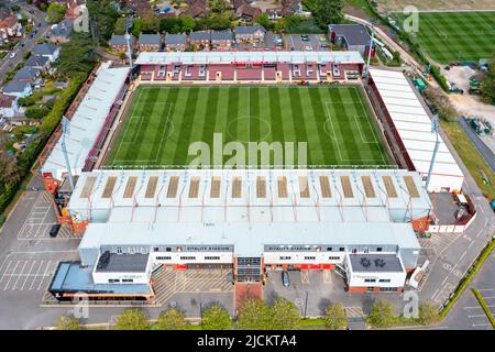 AFC Bournemouth, Vitality Stadium, Luftbild. 13. Mai 2022 Stockfoto