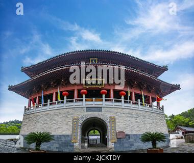 Die Stadt Yingtan, Provinz jiangxi, der Drache auf dem großen Palast der Qing-Dynastie Stockfoto